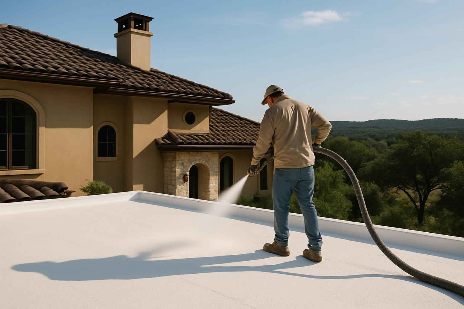 Foam Roof Installation Service in Sisterdale TX