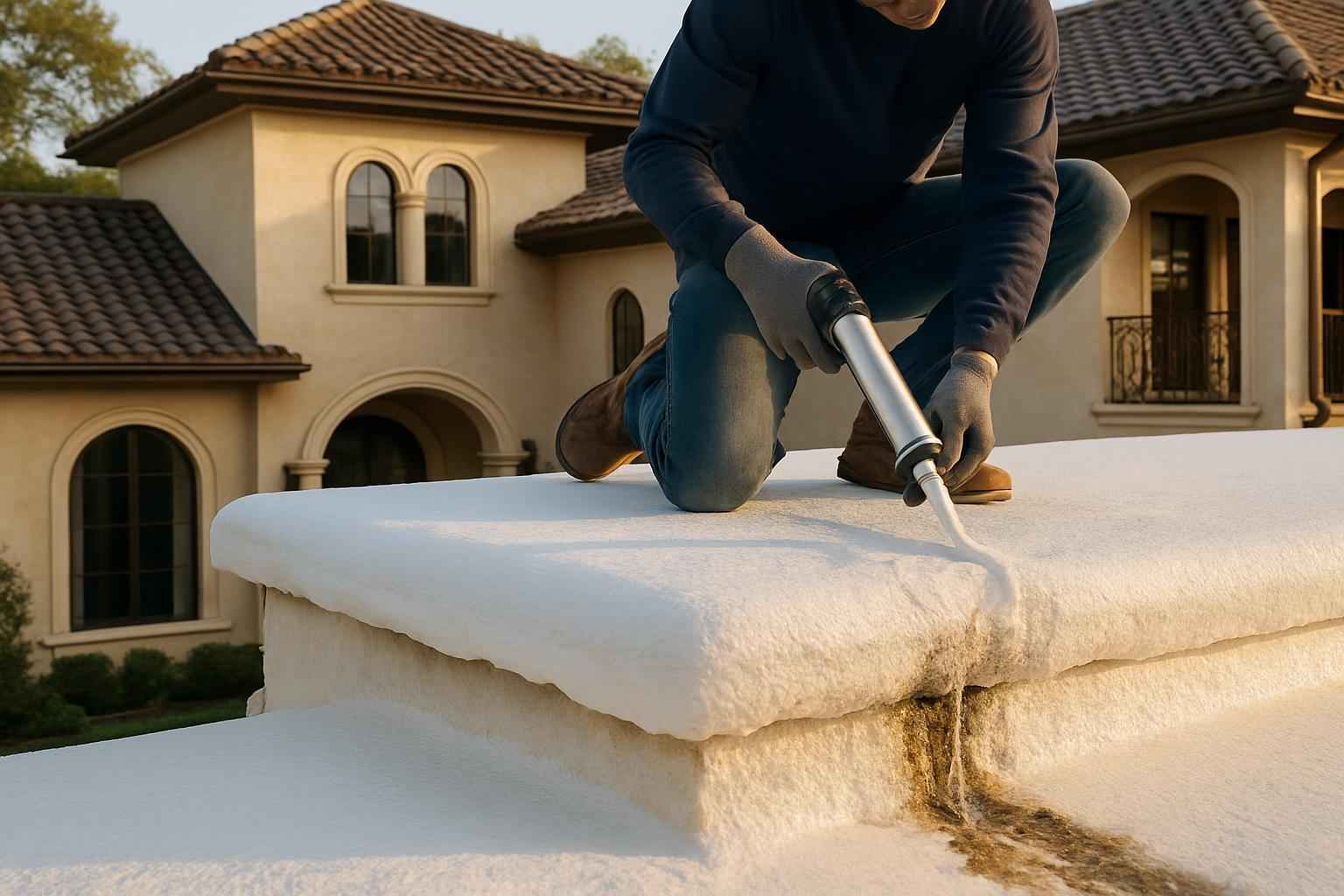 Foam Roof Leak Repair Service in Blanco TX
