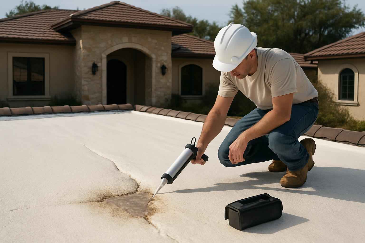 Foam Roof Leak Repair Service in Center Point TX