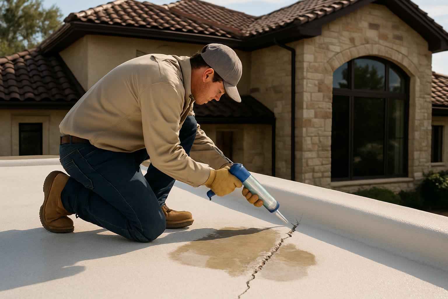 Foam Roof Leak Repair Service in Comfort TX
