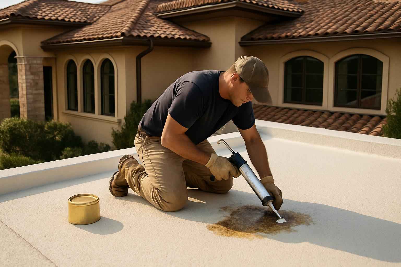 Foam Roof Leak Repair Service in Ingram TX