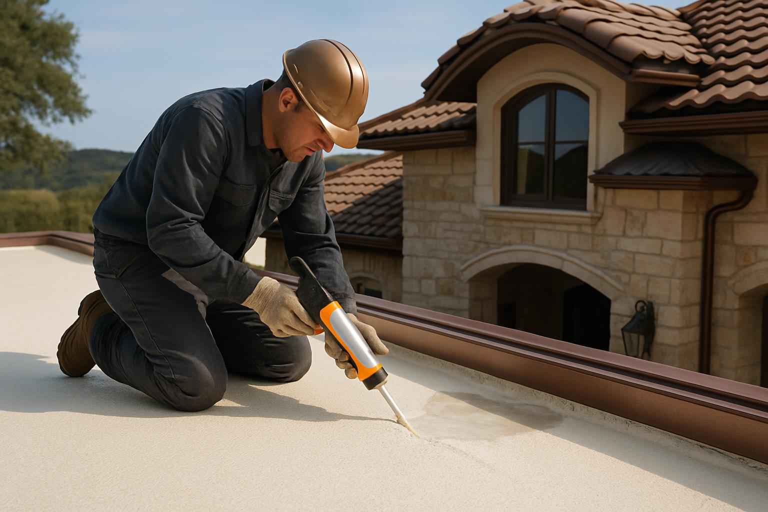 Foam Roof Leak Repair Service in Kendalia TX