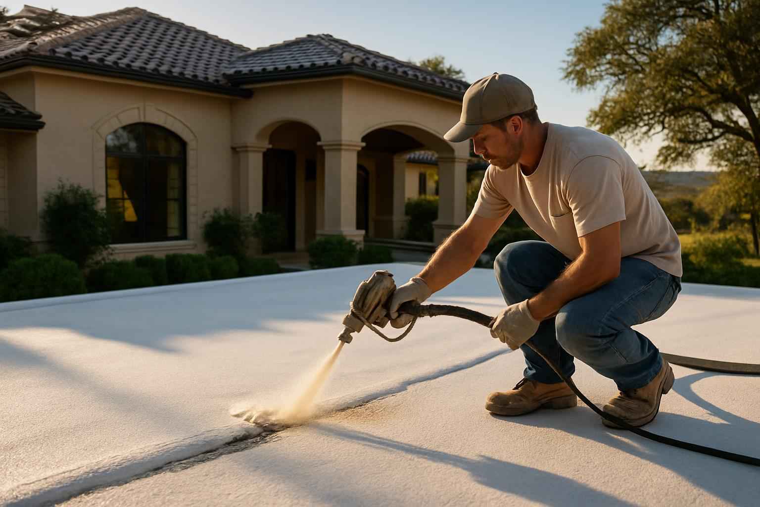 Foam Roof Leak Seal Service in Blanco TX