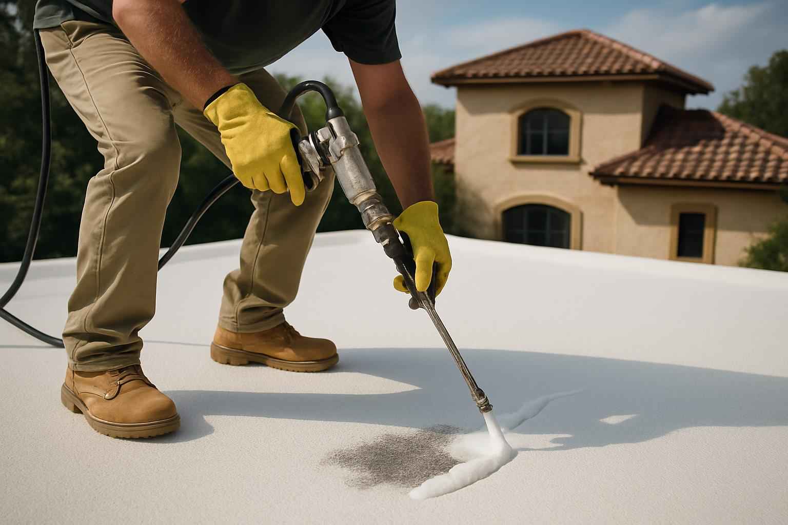 Foam Roof Leak Seal Service in Comfort TX