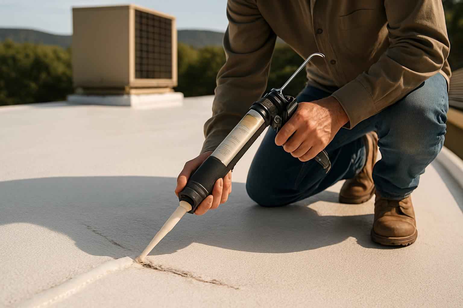 Foam Roof Leak Seal Service in Doss TX