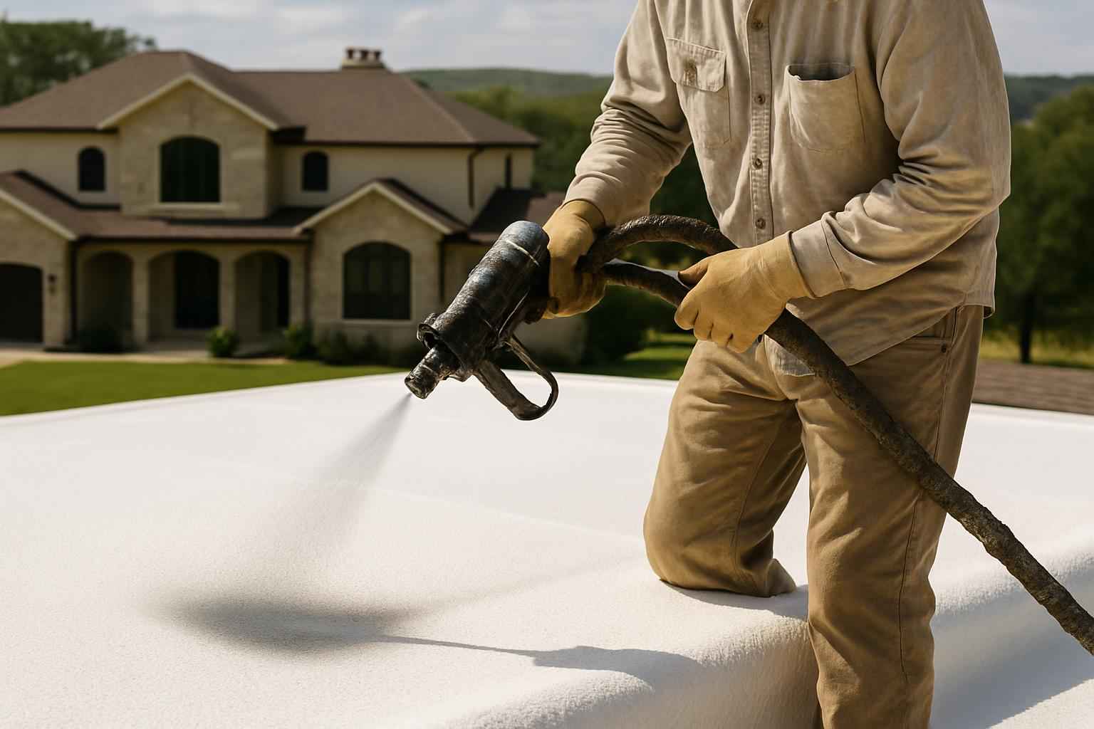 Foam Roof Leak Seal Service in Sisterdale TX