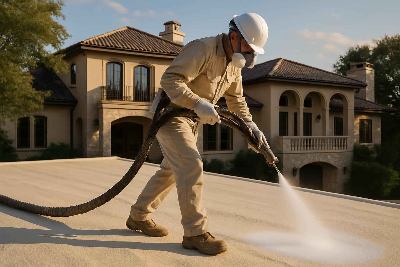 Foam Roof Leak Seal Service in Waring TX