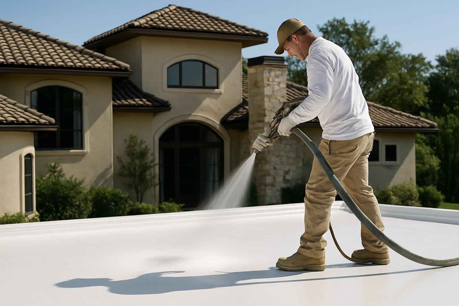 Foam Roof Maintenance Service in Waring TX