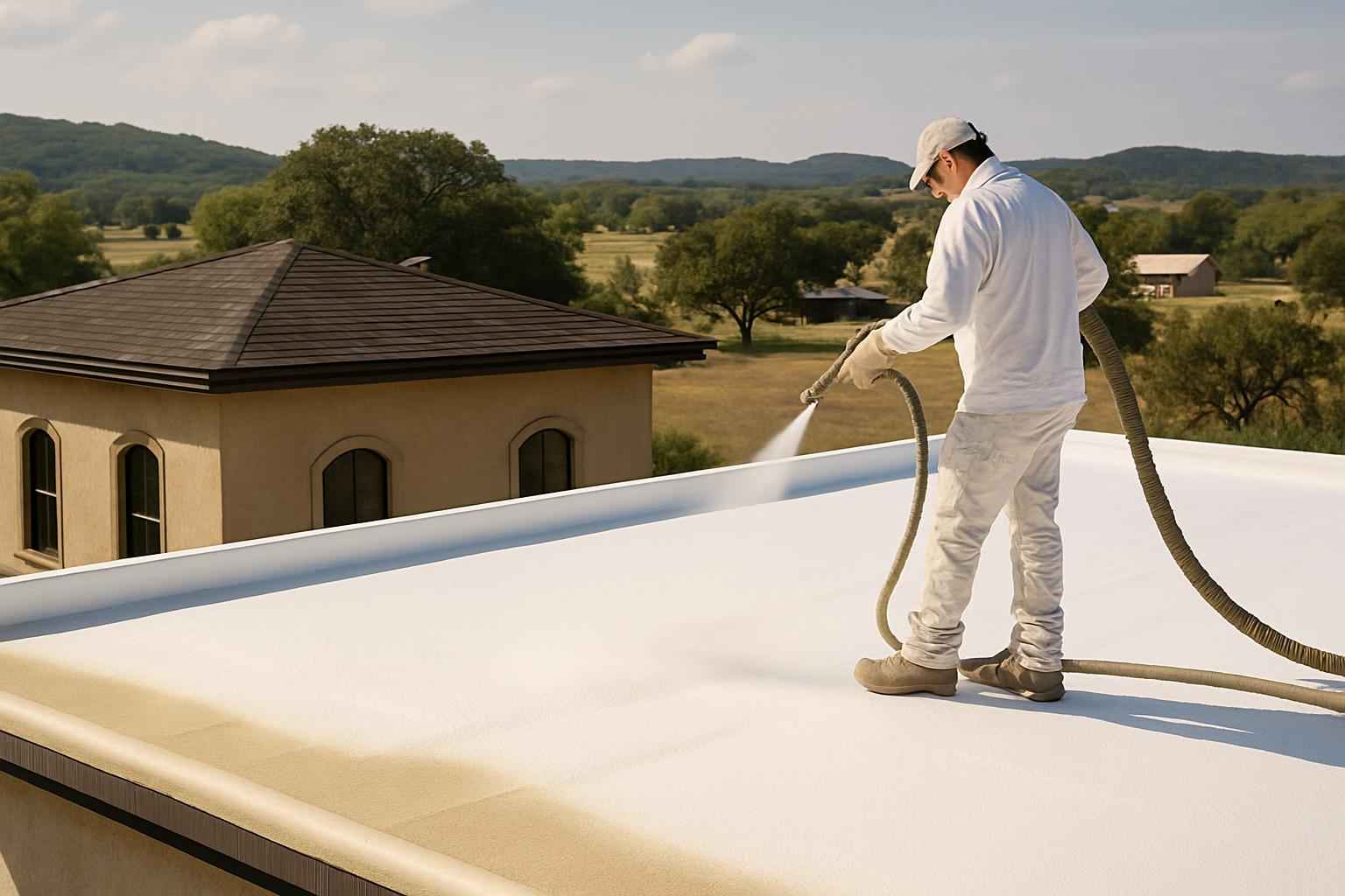 Foam Roof Recoat Company in Sisterdale TX