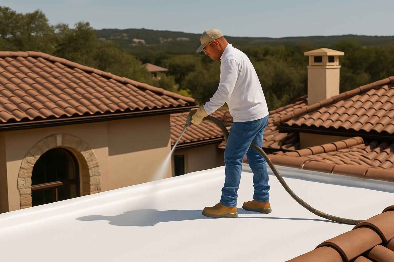 Foam Roof Recoat Company Near Me in Blanco TX