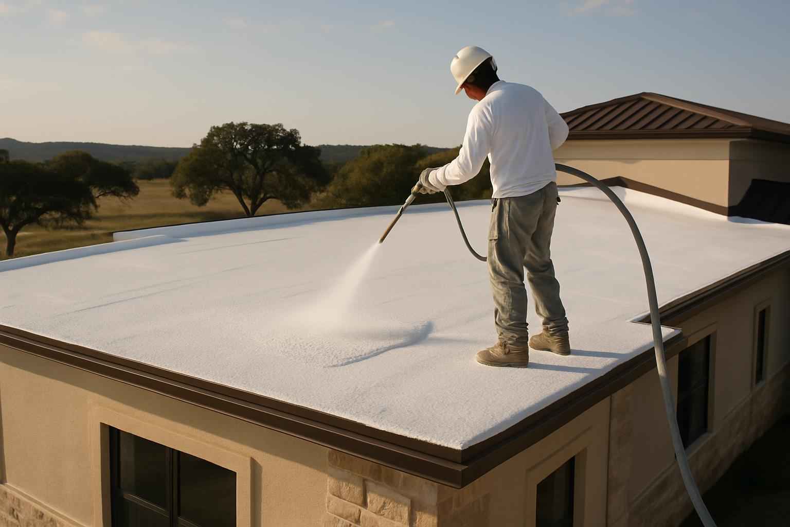Foam Roof Recoat Company Near Me in Doss TX