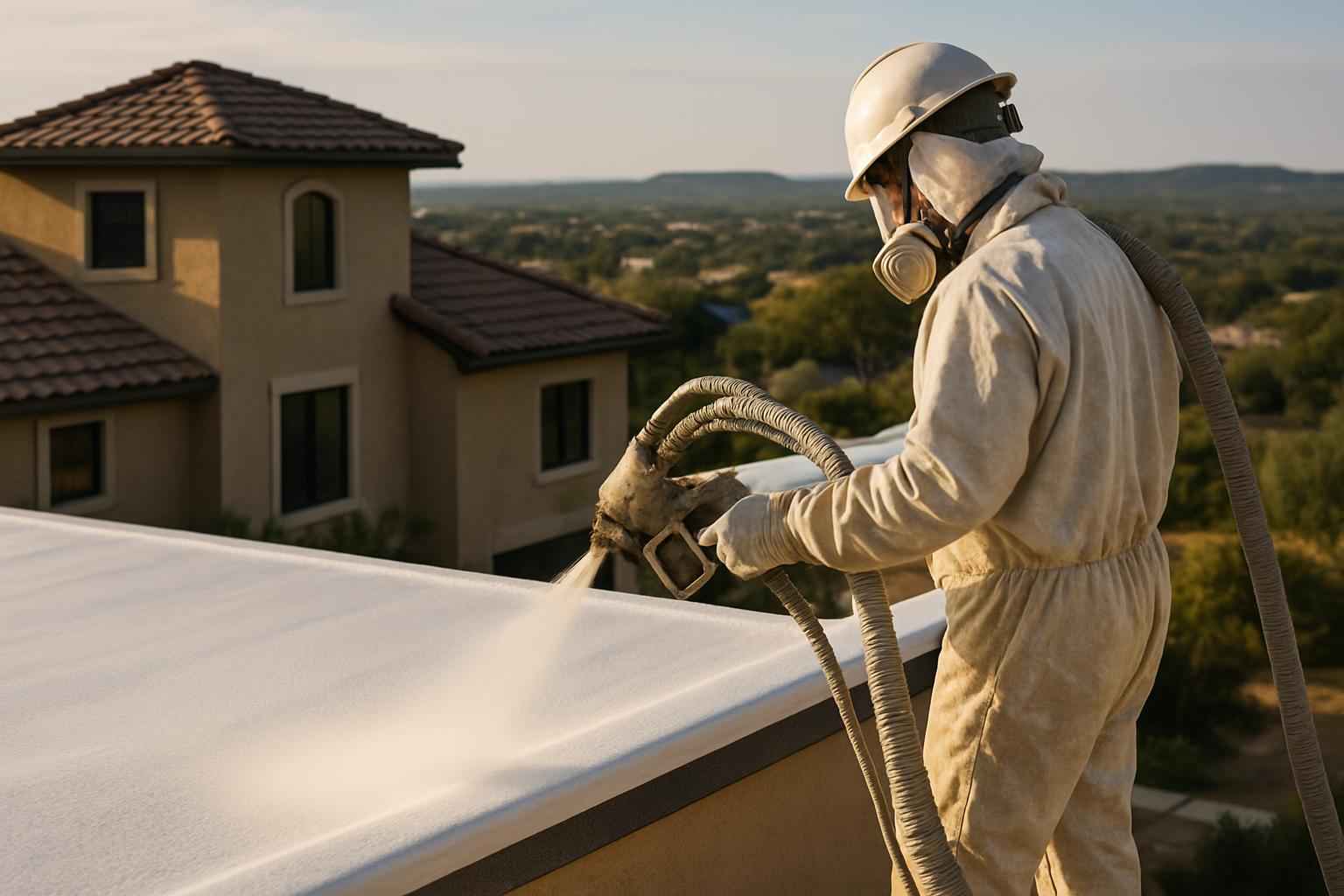 Foam Roof Recoat Company Near Me in Johnson City TX
