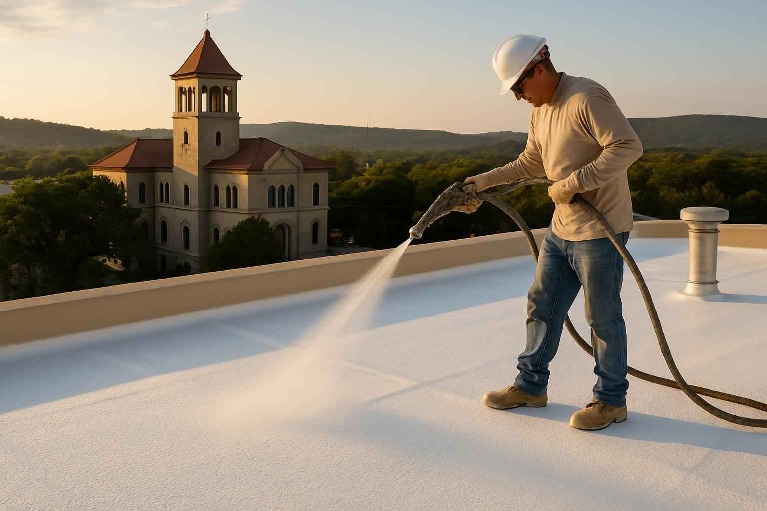 Foam Roof Recoat Company Near Me in Kerrville TX