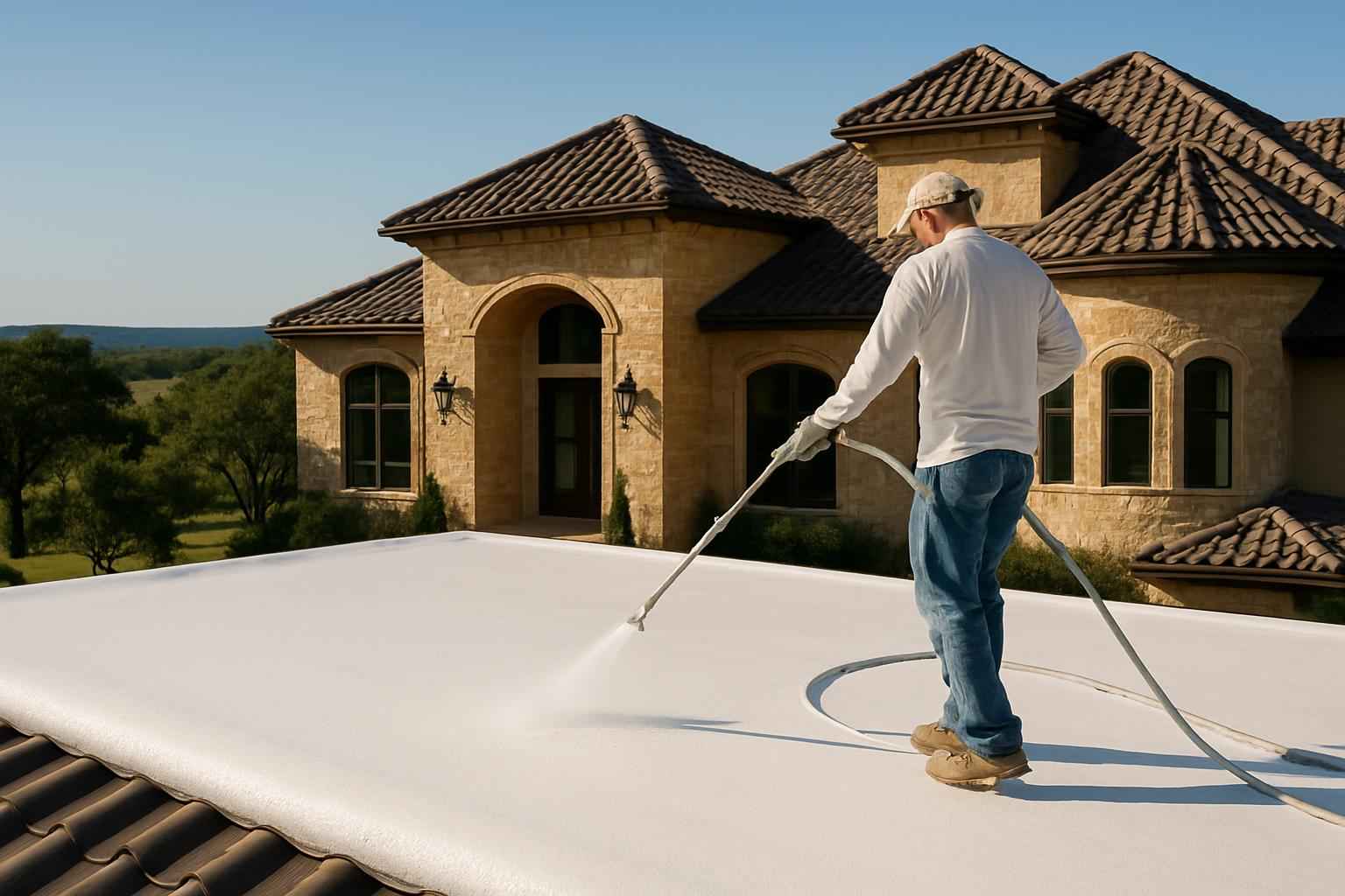 Foam Roof Recoat Company Near Me in Sisterdale TX