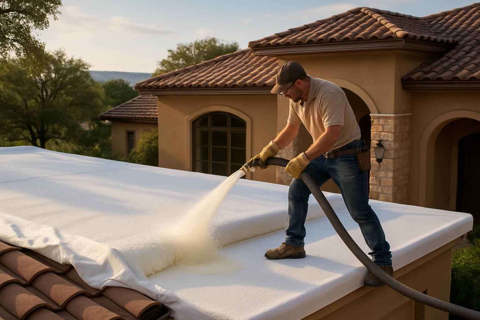 Foam Roof Replacement Options in Comfort TX