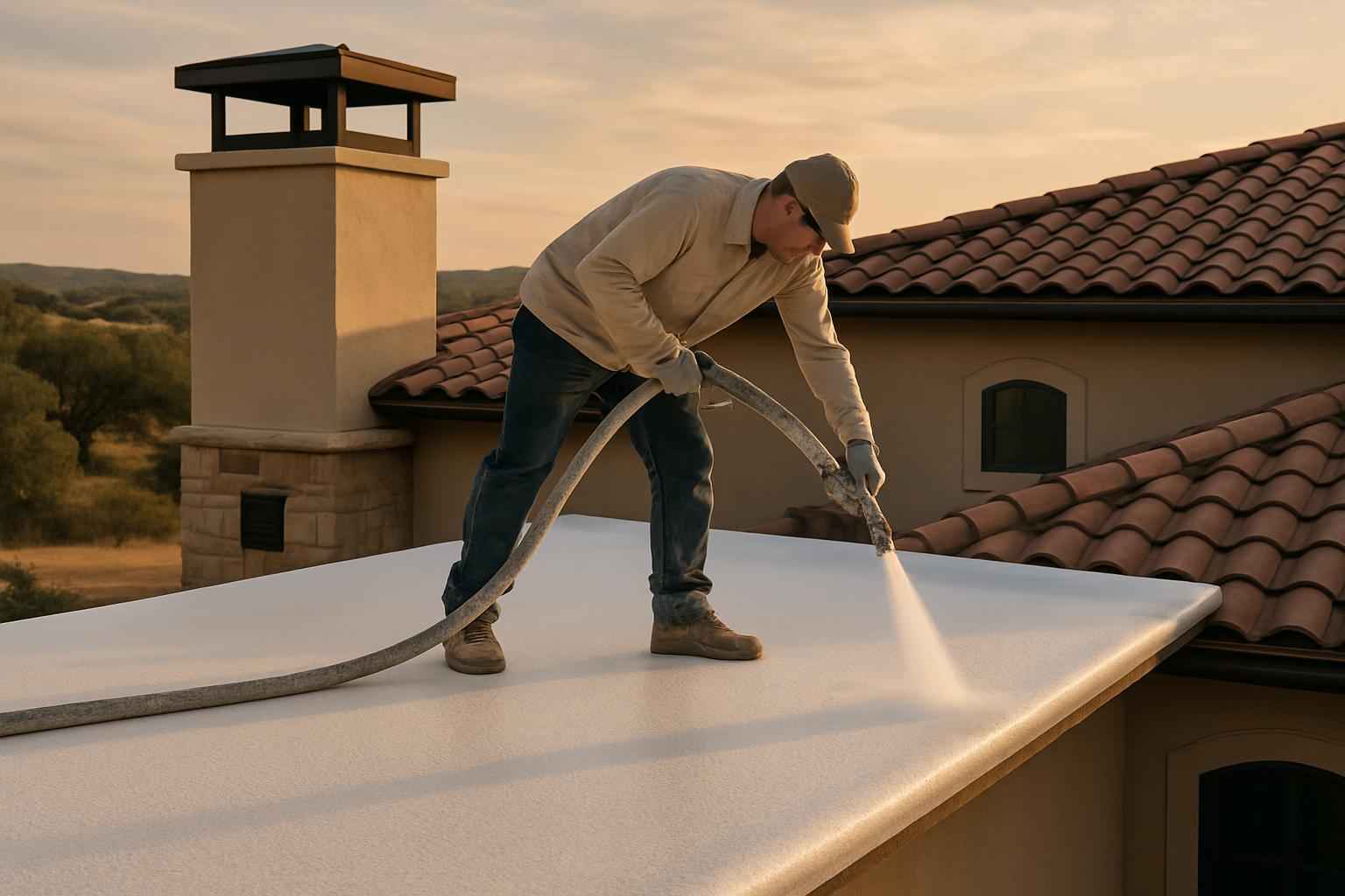 Foam Roof Replacement Options in Harper TX