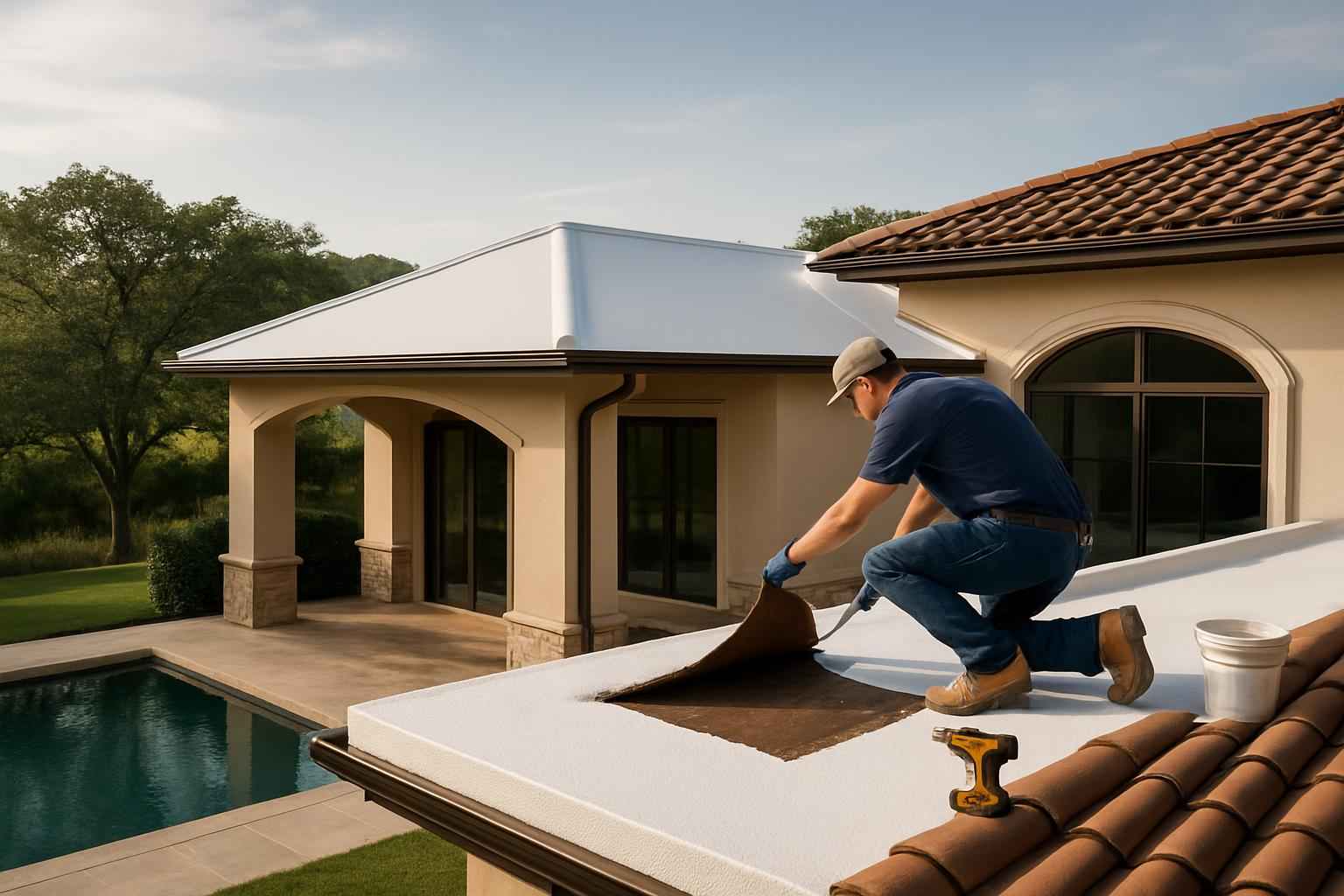Foam Roof Replacement Options in Sisterdale TX