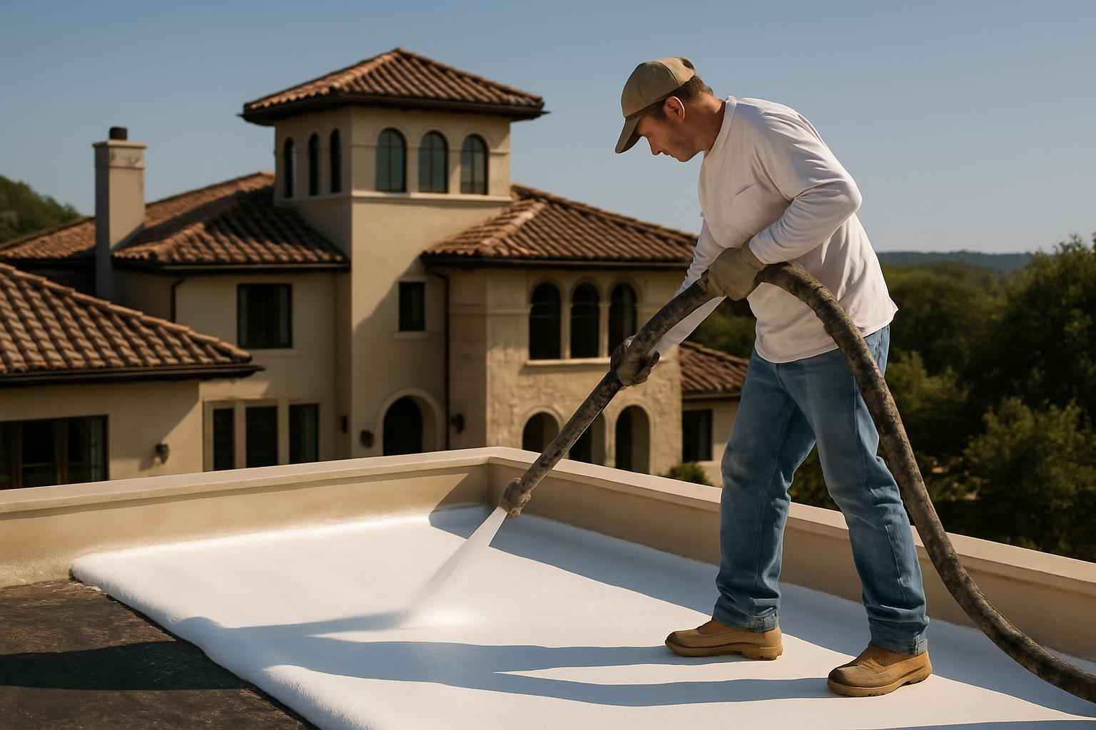Foam Roof Replacement Options in Waring TX