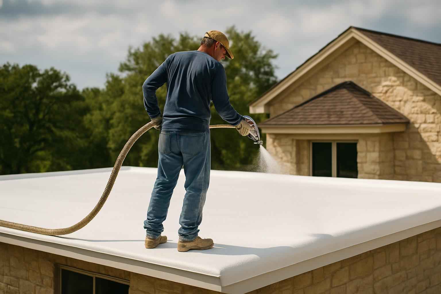 Foam Roof Restoration Contractor in Doss TX