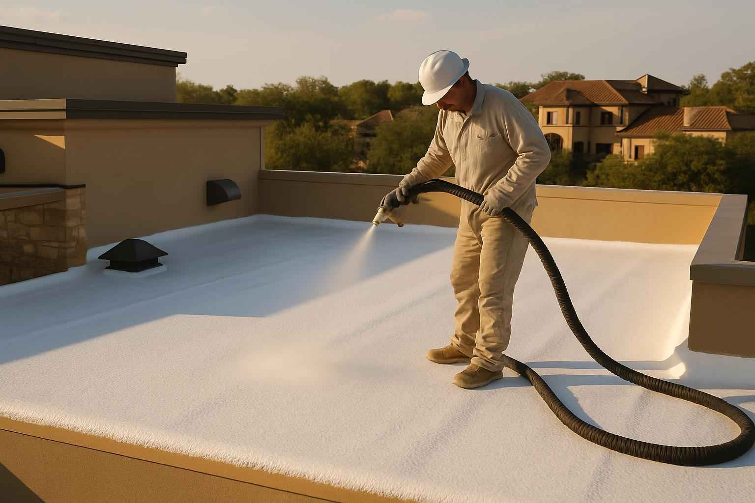 Foam Roof Restoration Contractor in Ingram TX