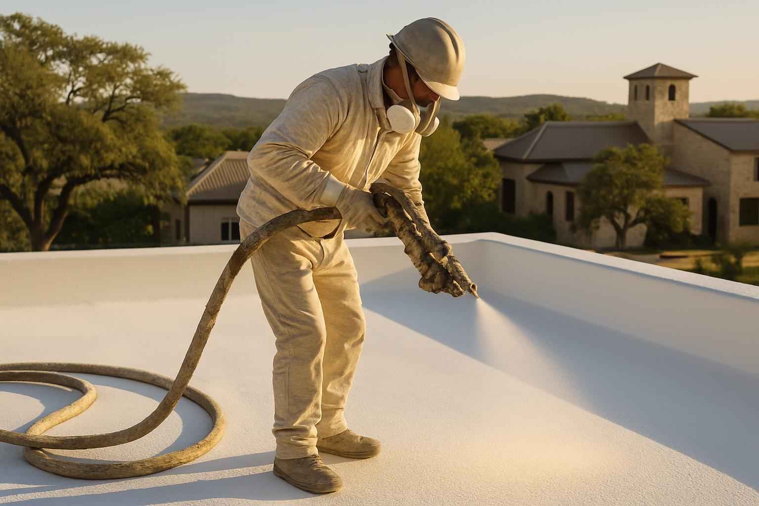 Foam Roof Restoration Contractor in Johnson City TX