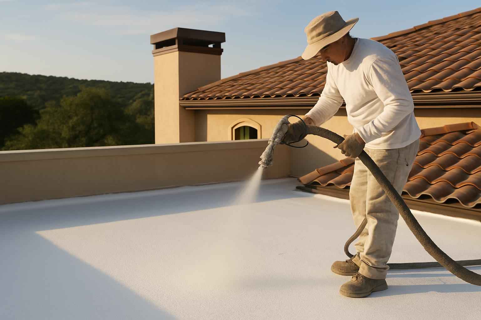Foam Roof Restoration Contractor in Kendalia TX