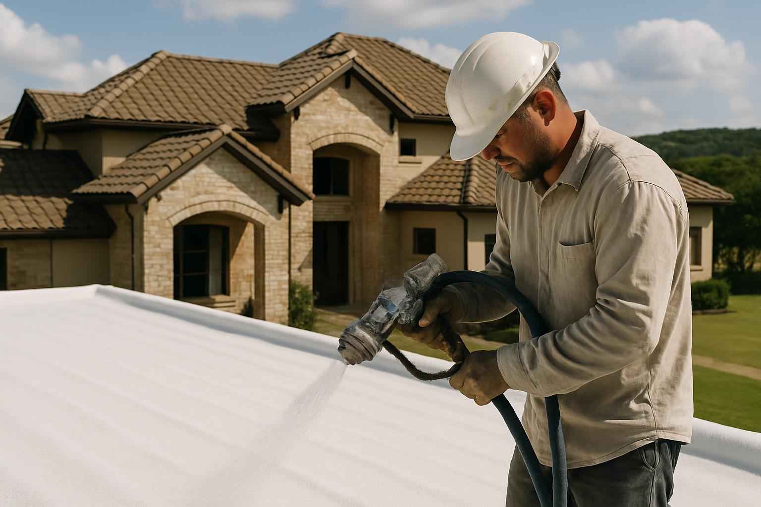 Foam Roof Restoration Contractor in Sisterdale TX