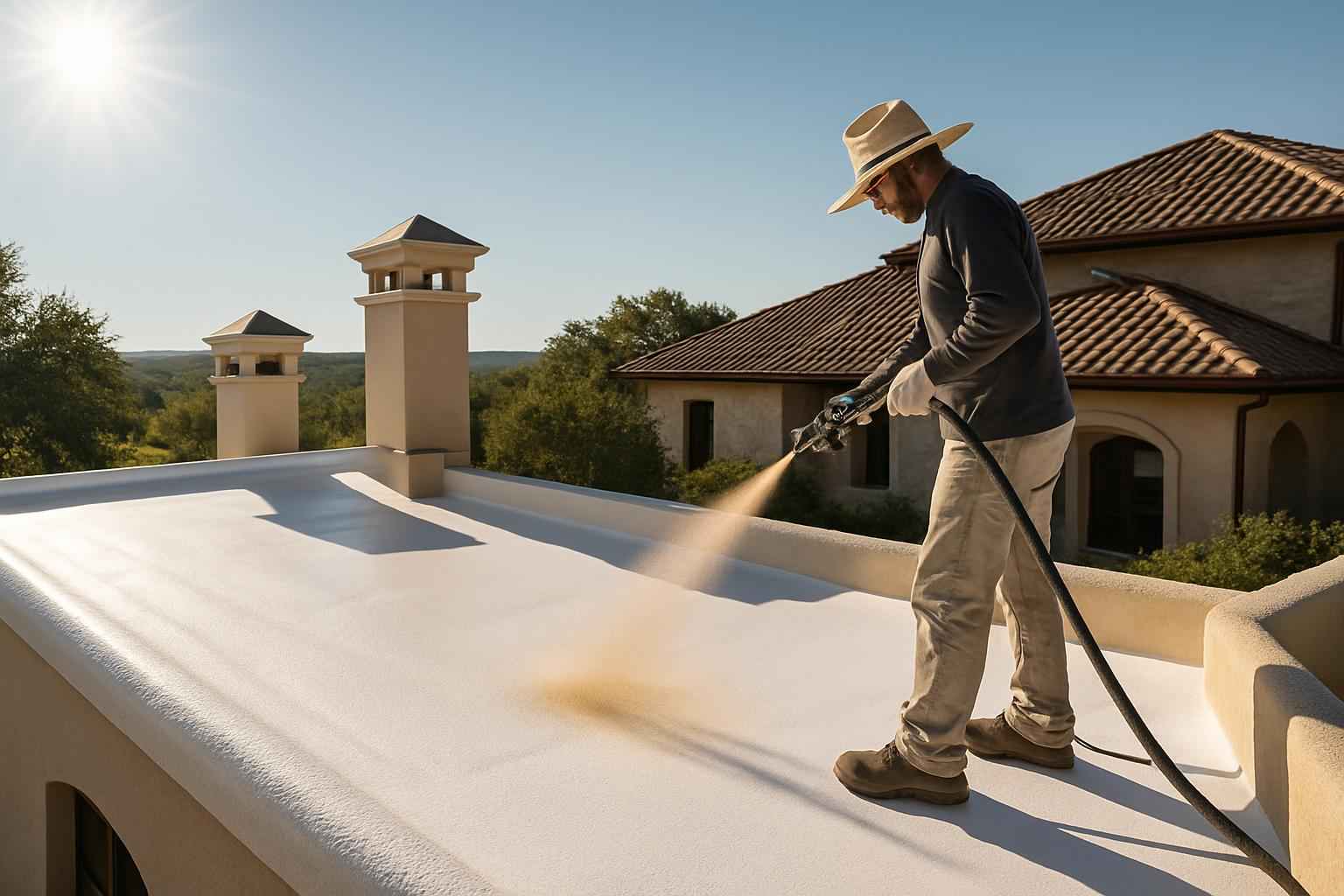 Foam Roof UV Protection Service in Blanco TX
