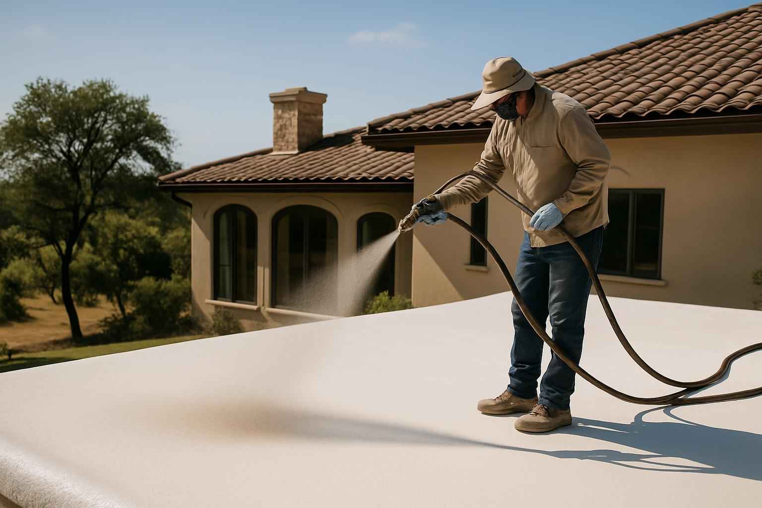 Foam Roof UV Protection Service in Doss TX