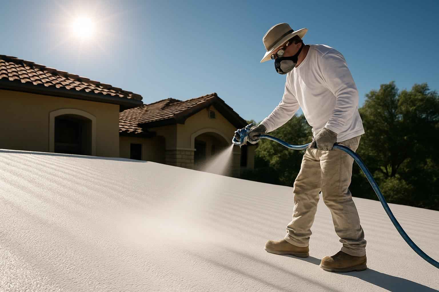 Foam Roof UV Protection Service in Harper TX