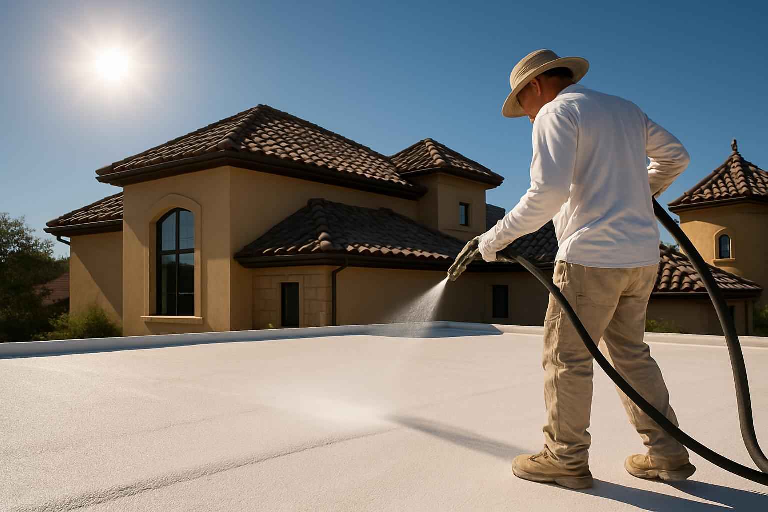 Foam Roof UV Protection Service in Waring TX