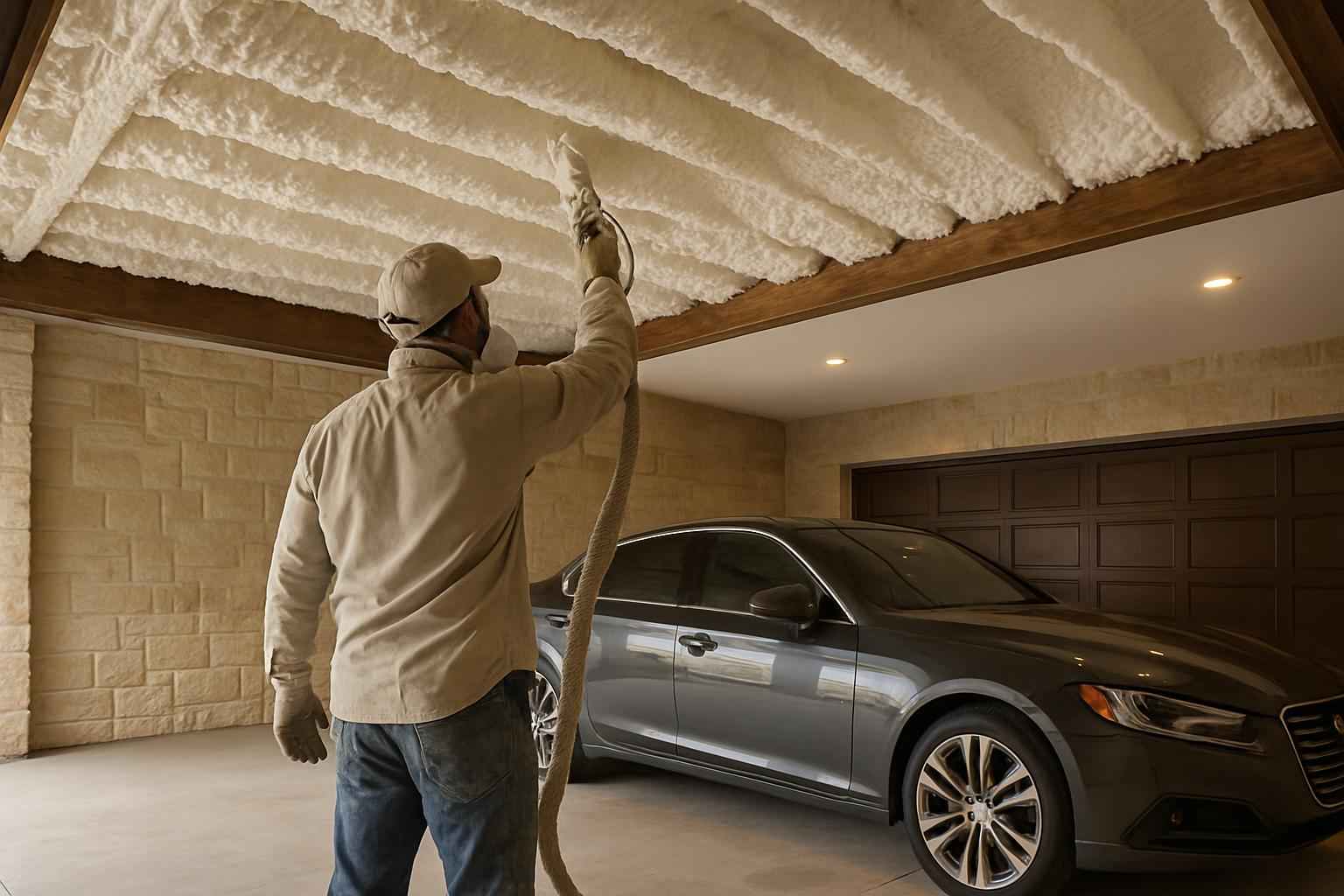 Garage Ceiling Foam Service in Blanco TX