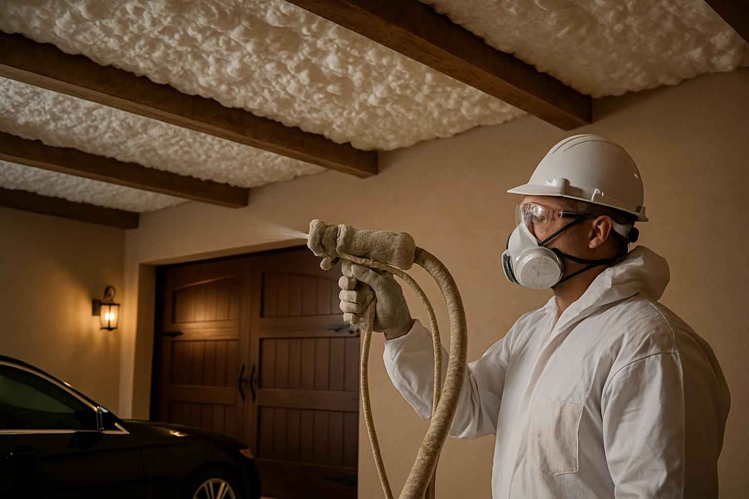 Garage Ceiling Foam Service in Center Point TX