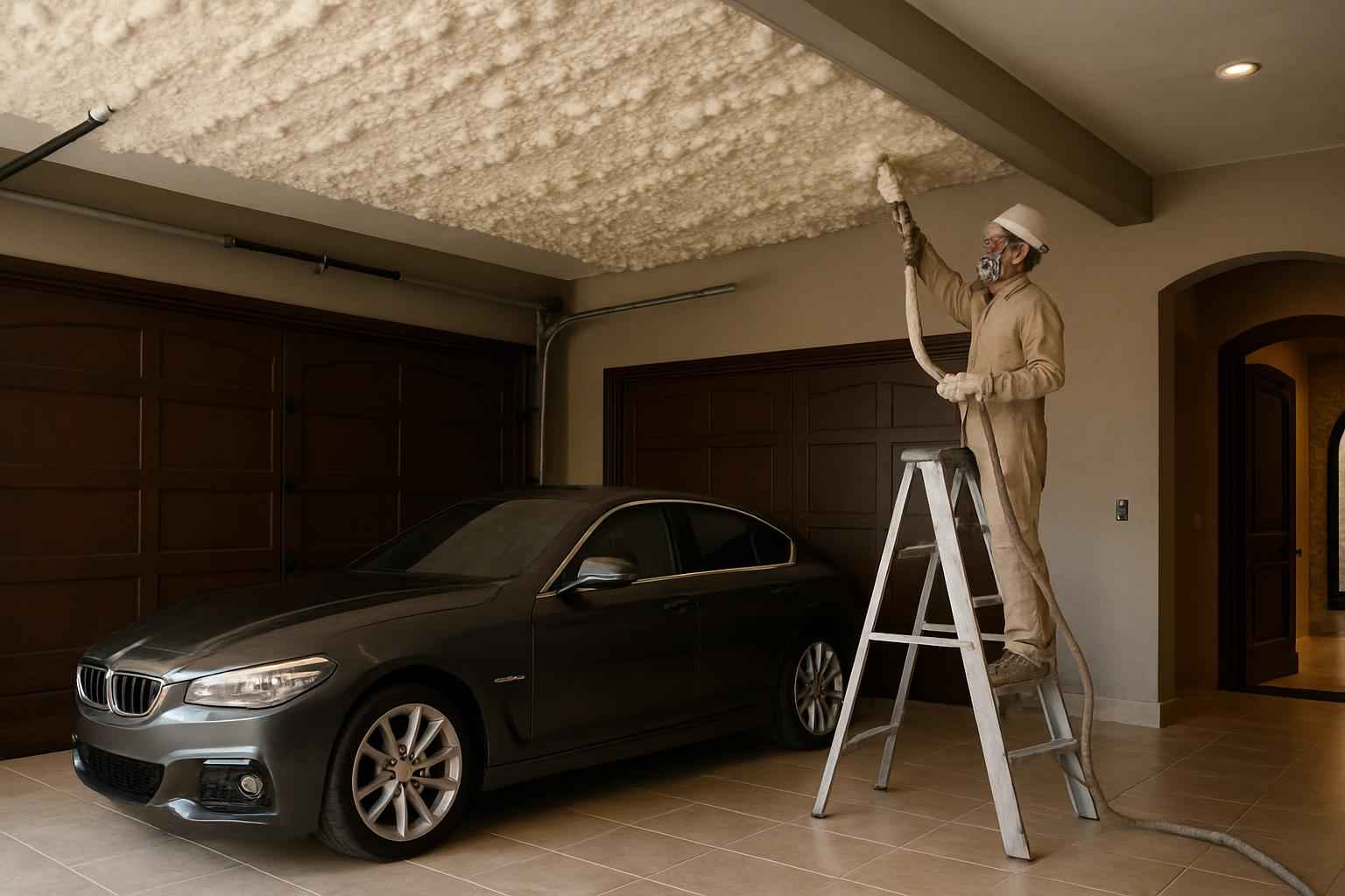 Garage Ceiling Foam Service in Comfort TX