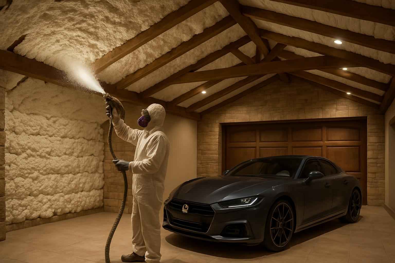 Garage Ceiling Foam Service in Harper TX