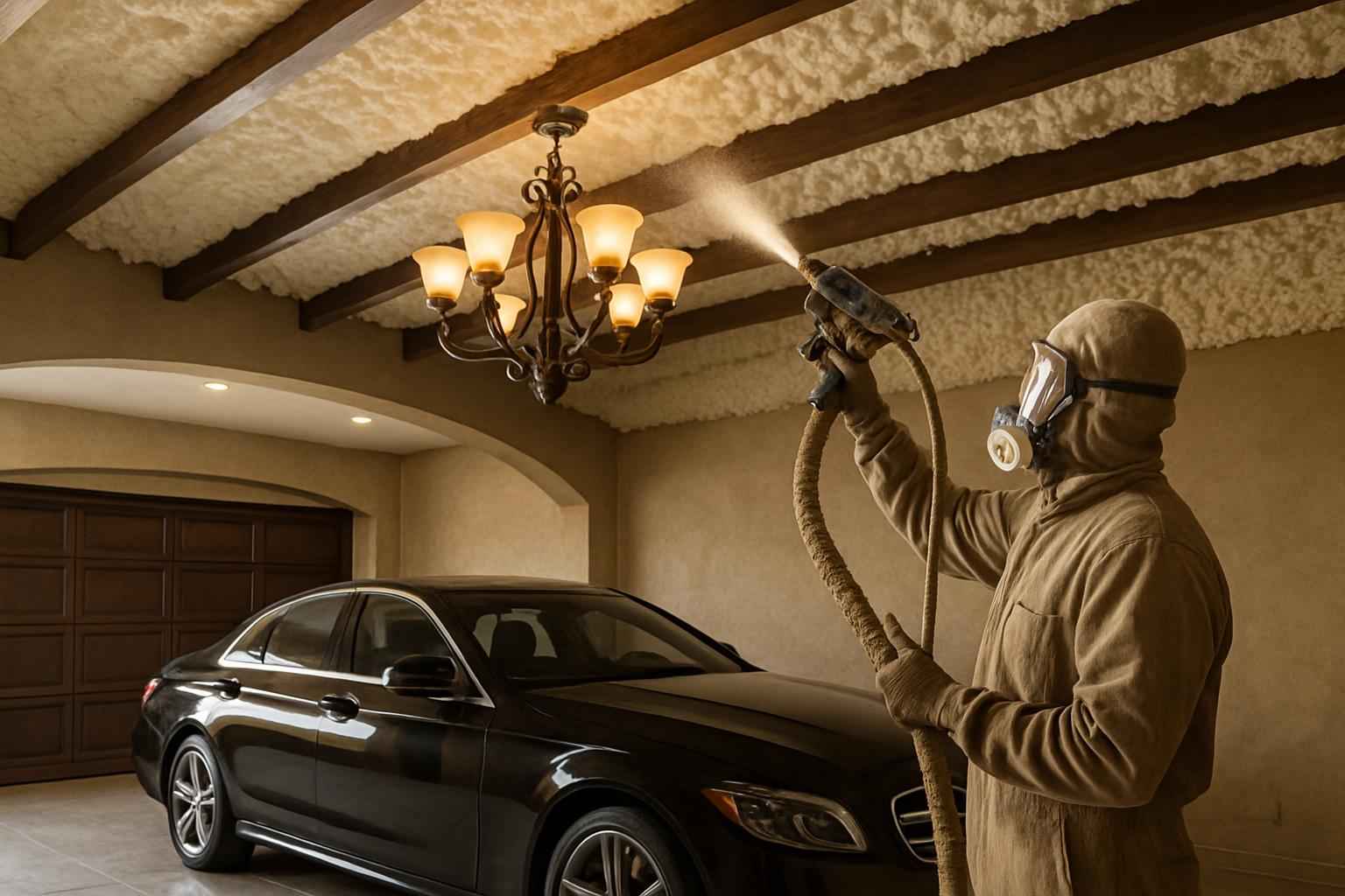 Garage Ceiling Foam Service in Johnson City TX