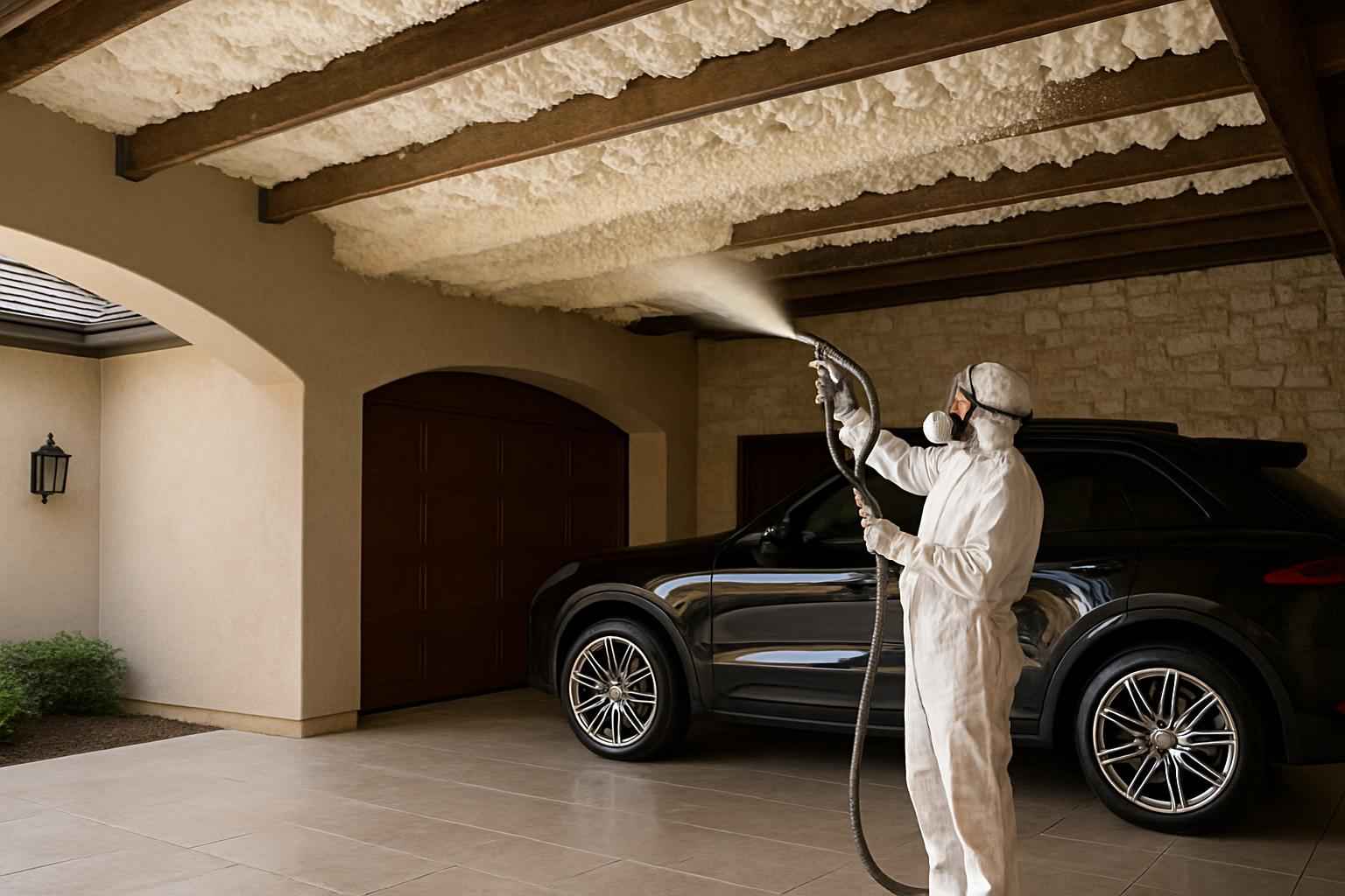 Garage Ceiling Foam Service in Sisterdale TX