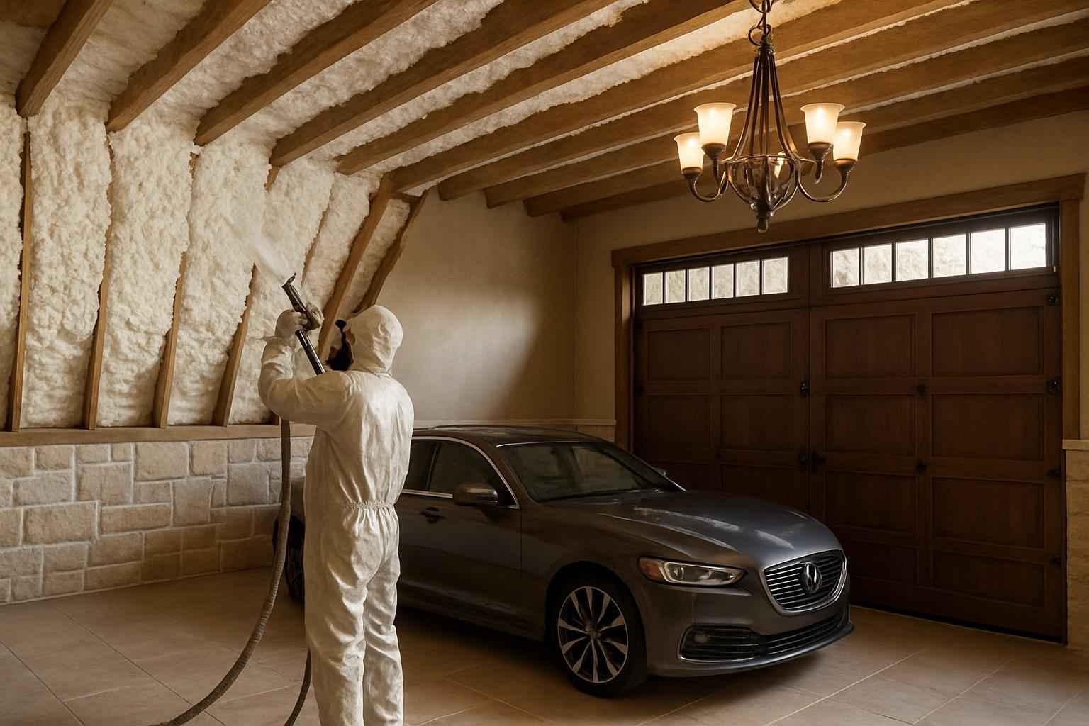 Garage Ceiling Foam Service in Waring TX