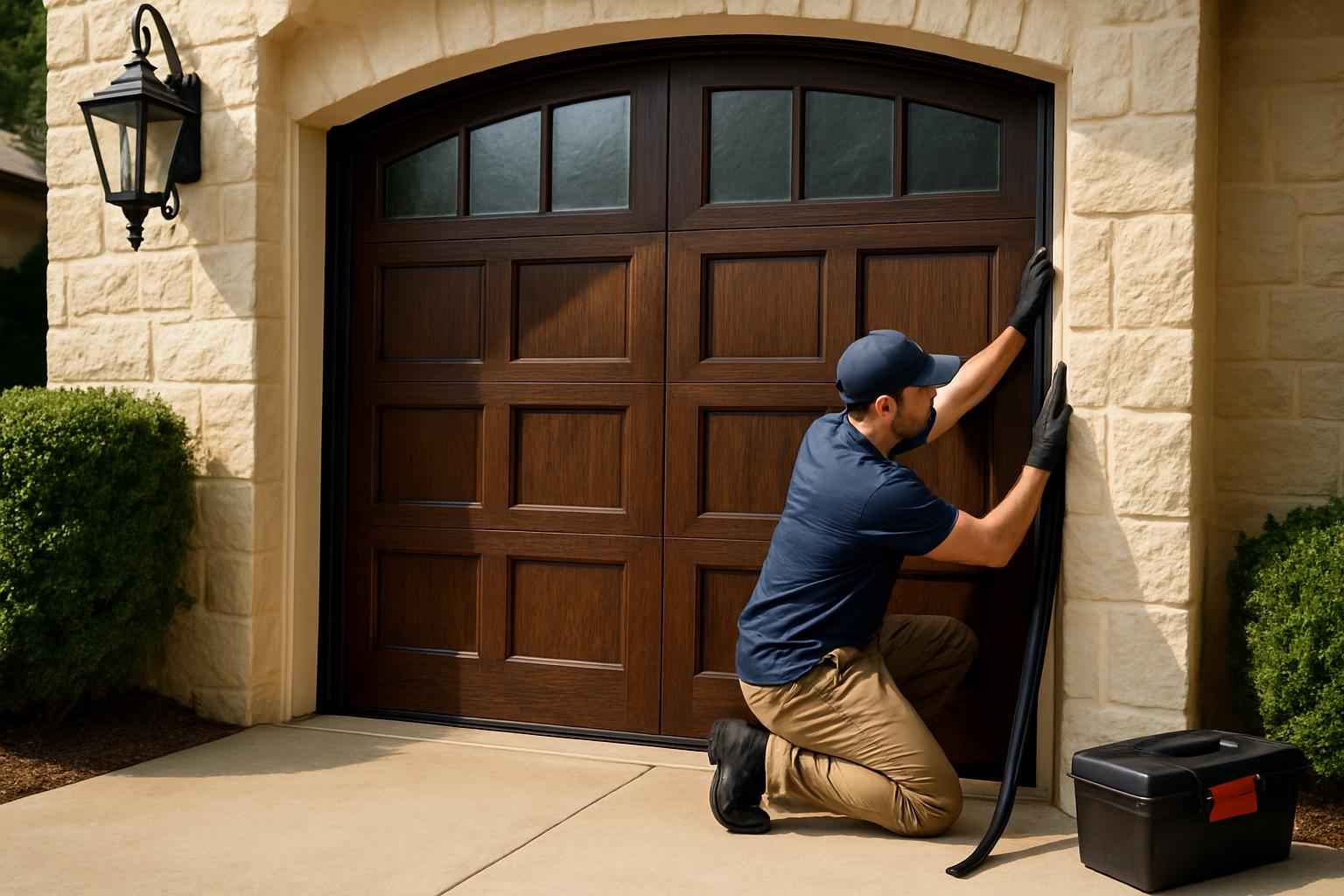 Garage Door Perimeter Seal Service in Center Point TX