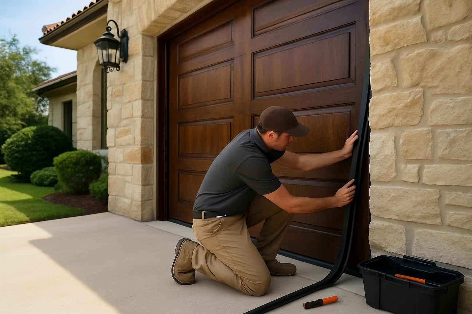 Garage Door Perimeter Seal Service in Comfort TX