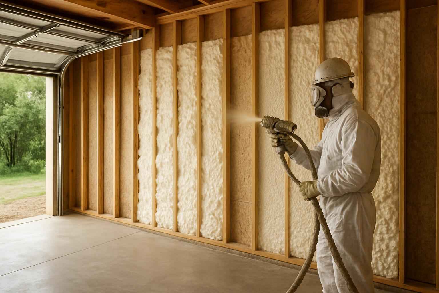 Garage Wall Foam Installer in Waring TX