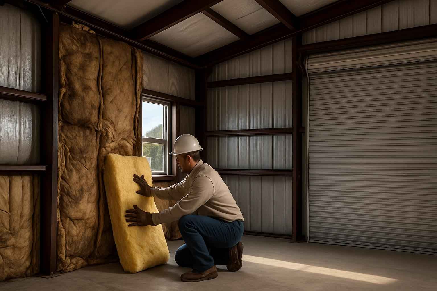 Metal Building Insulation Repair in Center Point TX