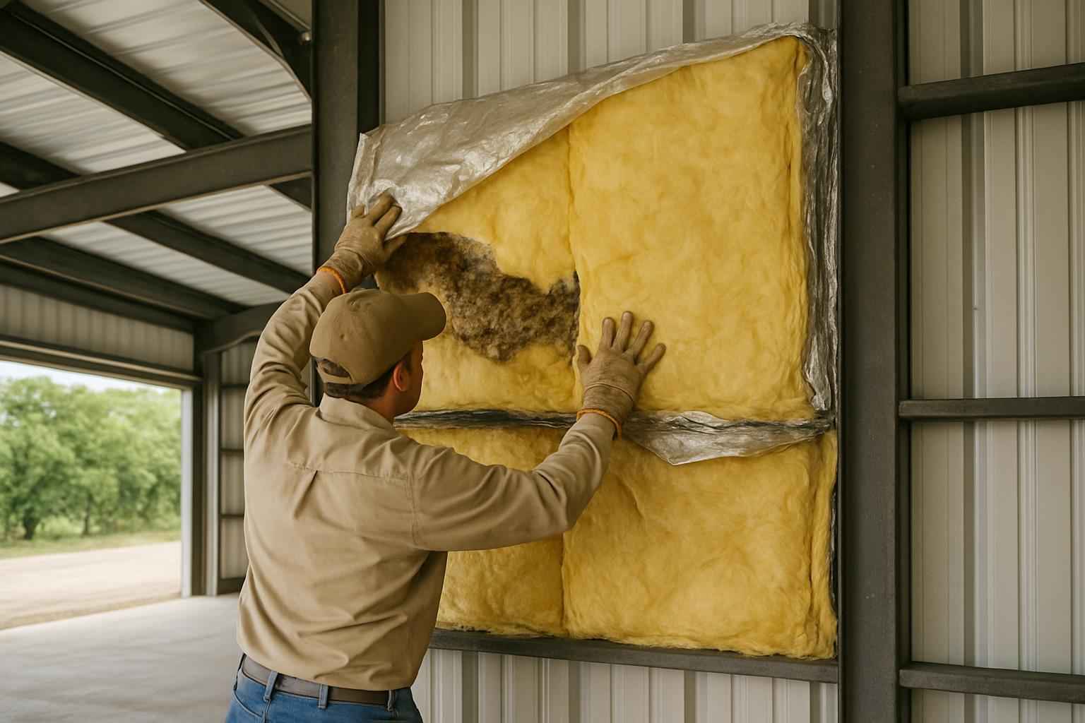 Metal Building Insulation Repair in Kerrville TX