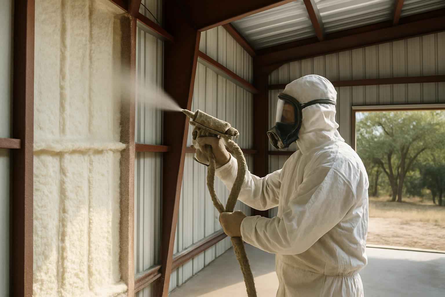 Metal Building Insulation Service in Center Point TX