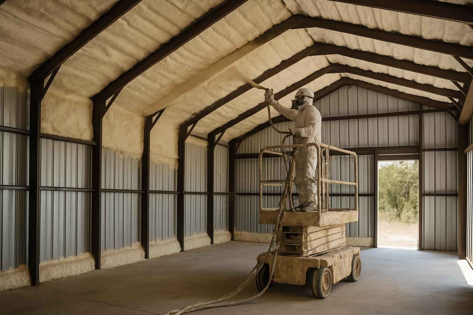 Metal Building Insulation Service in Ingram TX