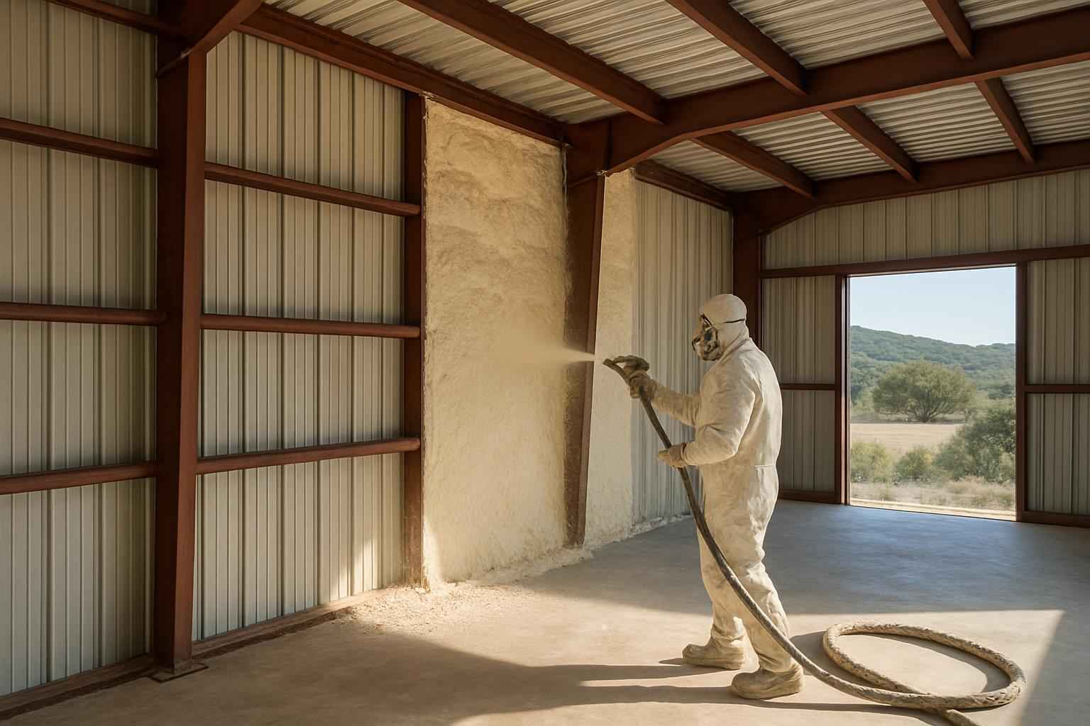 Metal Building Insulation Service in Kendalia TX