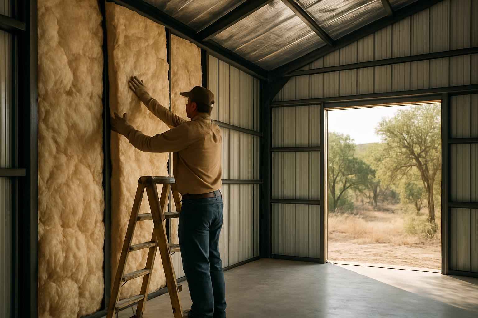 Metal Building Retrofit Insulation in Blanco TX