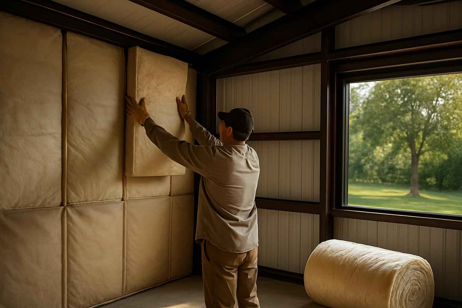 Metal Building Retrofit Insulation in Center Point TX