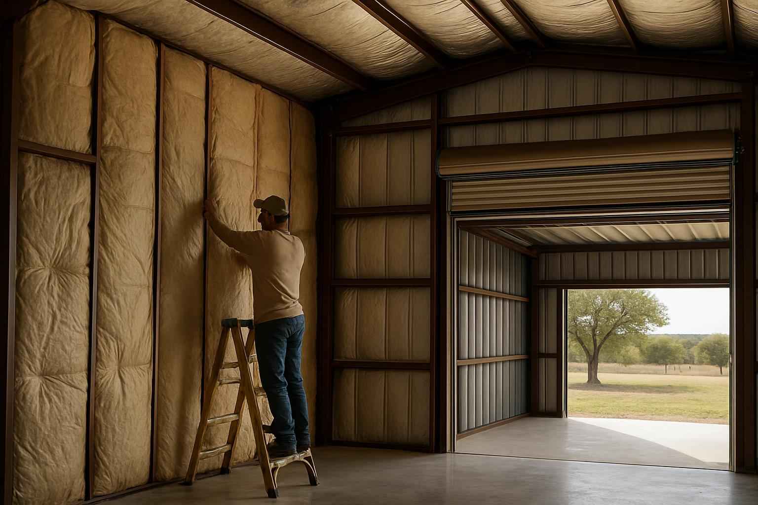 Metal Building Retrofit Insulation in Doss TX