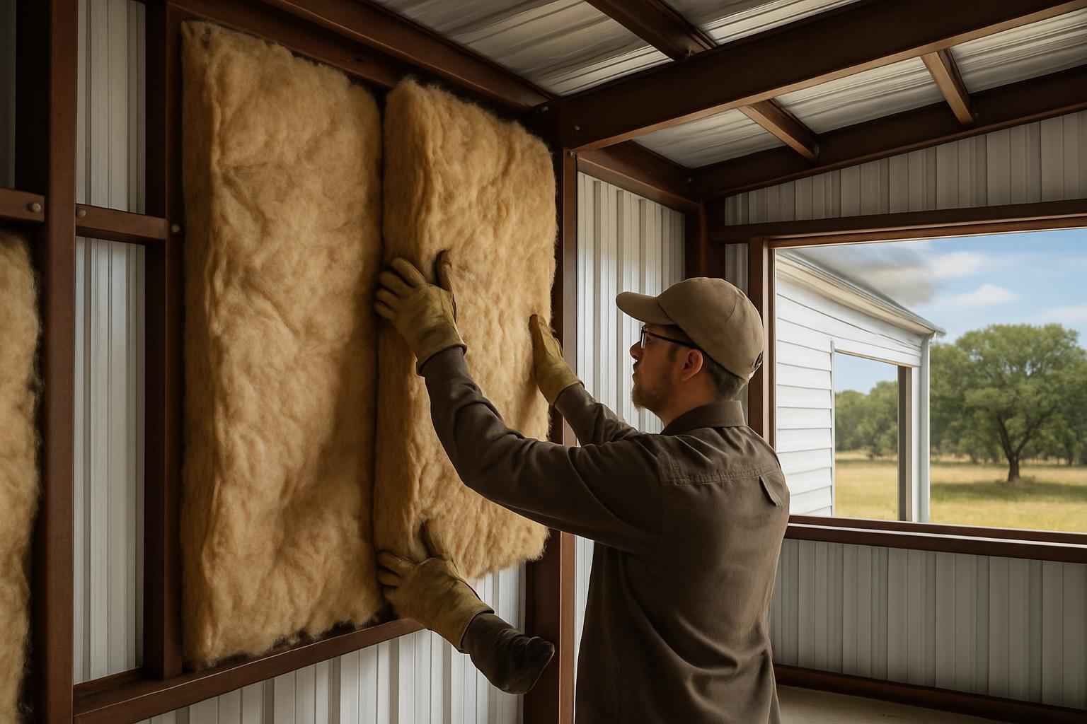 Metal Building Retrofit Insulation in Ingram TX